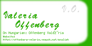 valeria offenberg business card